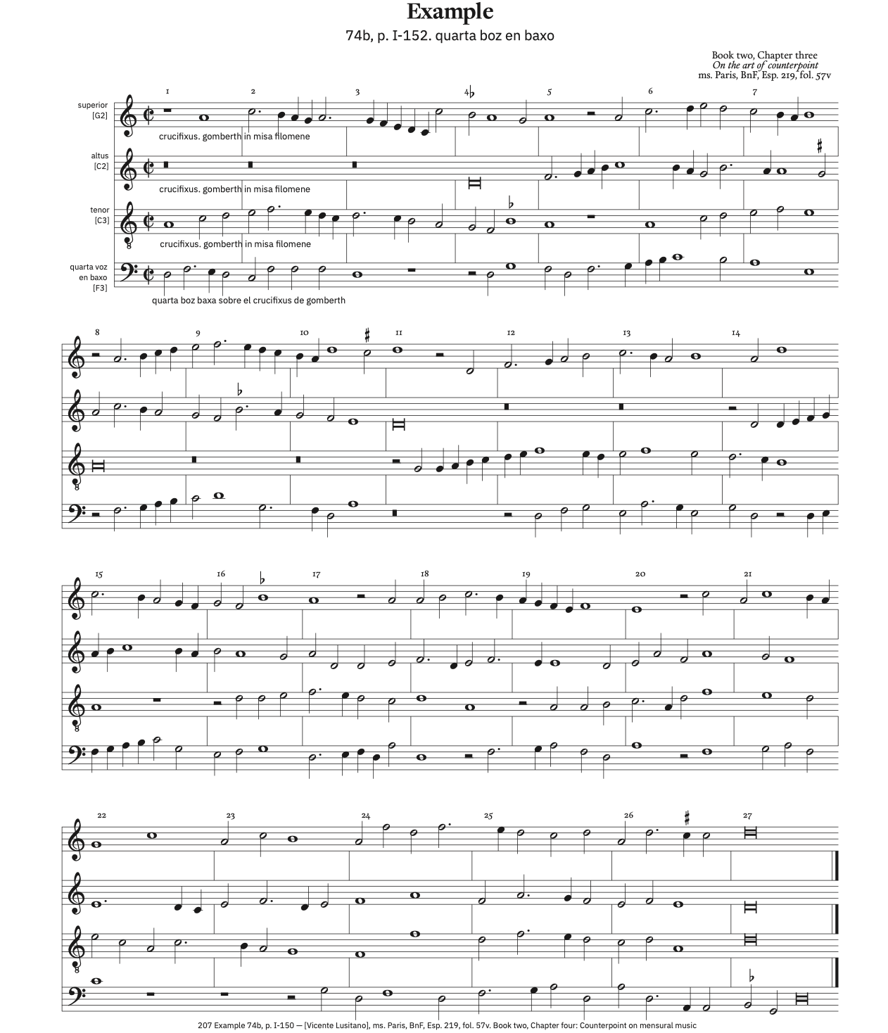 207 Example 74b, p. I-152 – with ficta 207 Example 74b, p. I-152 – with ficta