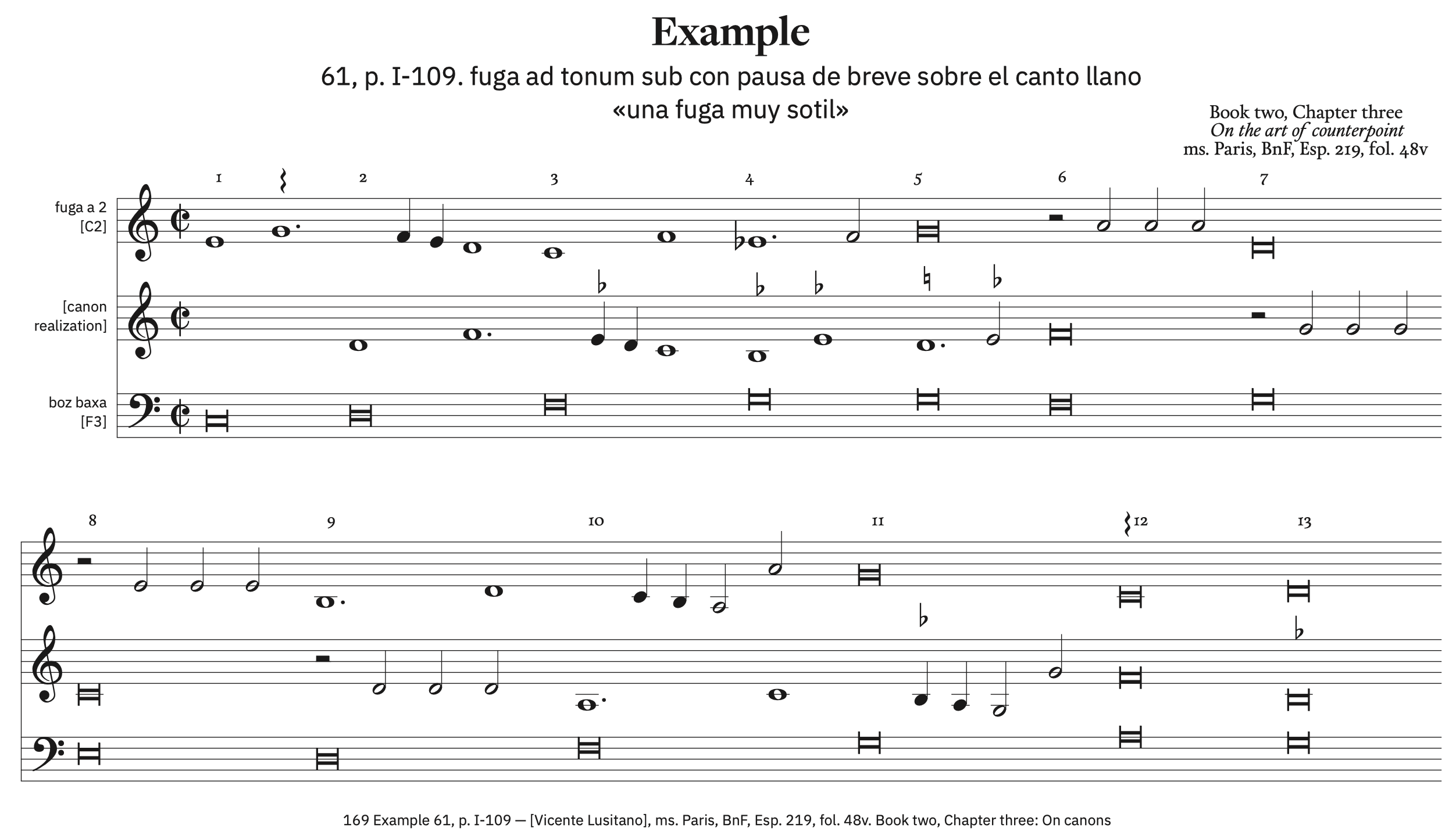 169b Example 61, p. I-109 &ndash; with ficta and canon resolution