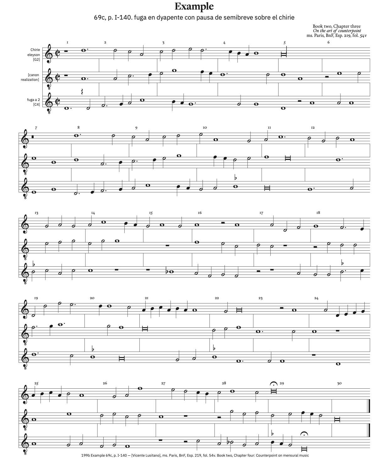 199b Example 69c, p. I-140 &ndash; with ficta and canon resolution