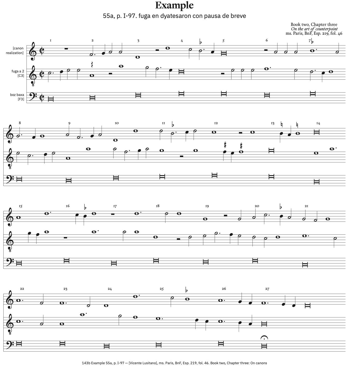 143b Example 55a, p. I-97 &ndash; with ficta and canon resolution