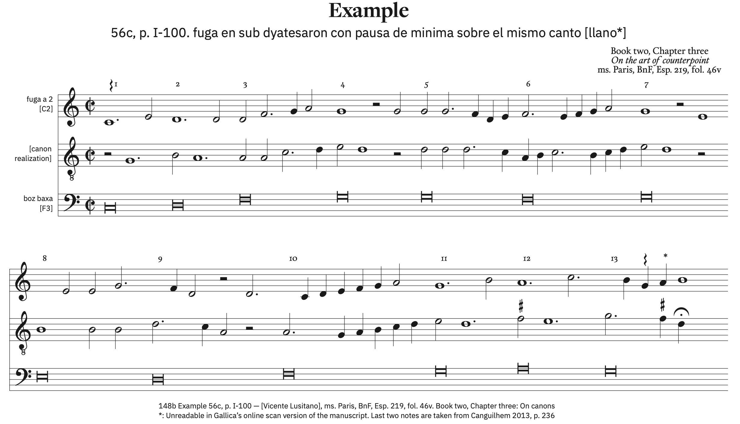 148b Example 56c, p. I-100 &ndash; with ficta and canon resolution