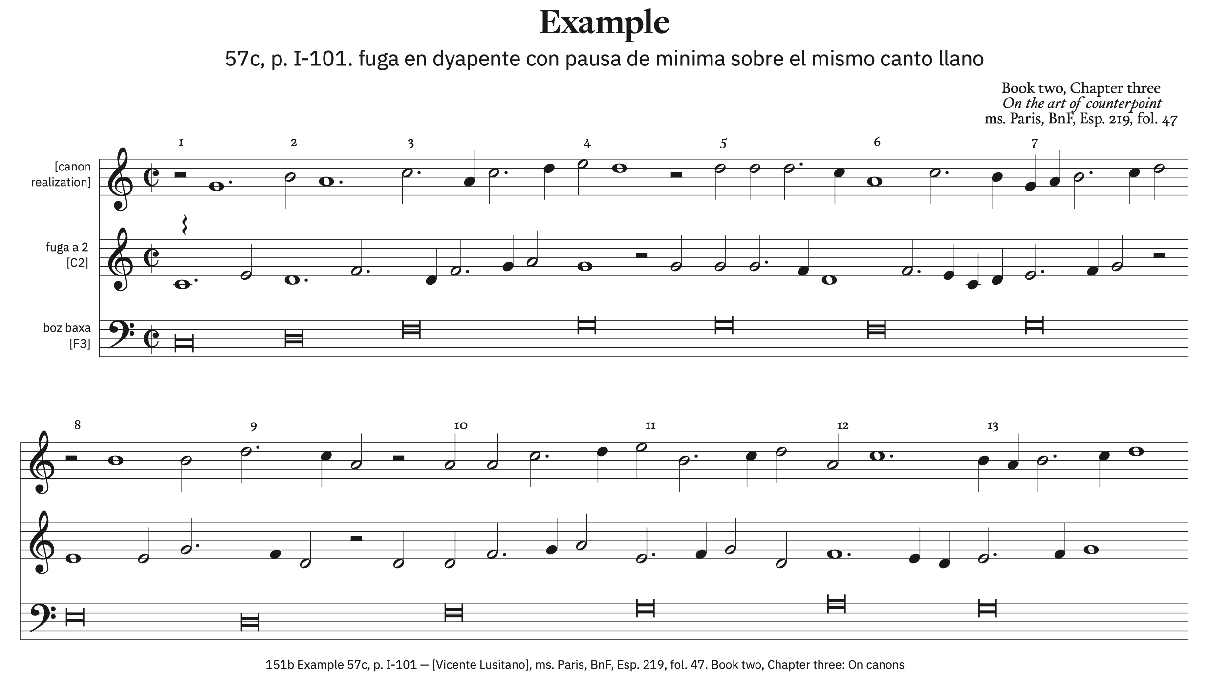 151b Example 57c, p. I-101 &ndash; with ficta and canon resolution