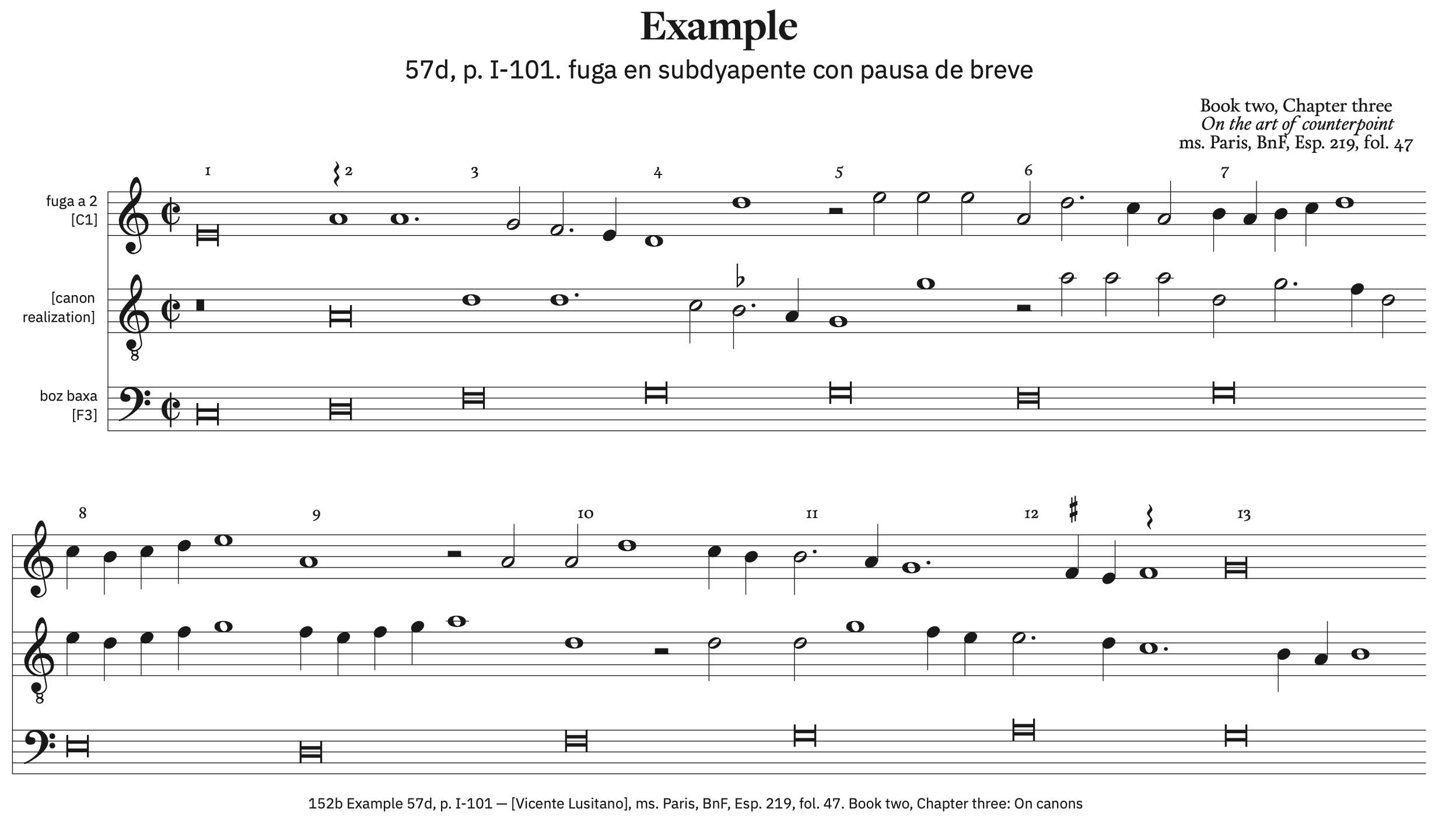 152b Example 57d, p. I-101 &ndash; with ficta and canon resolution