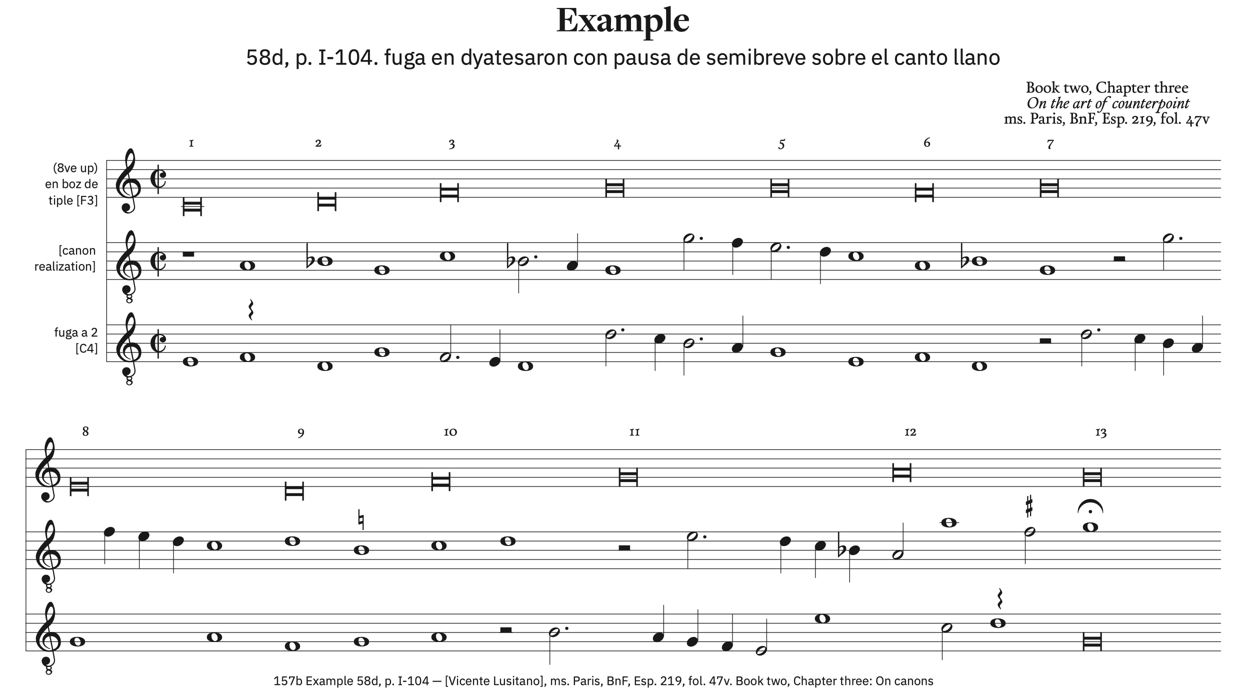 157b Example 58d, p. I-104 &ndash; with ficta and canon resolution