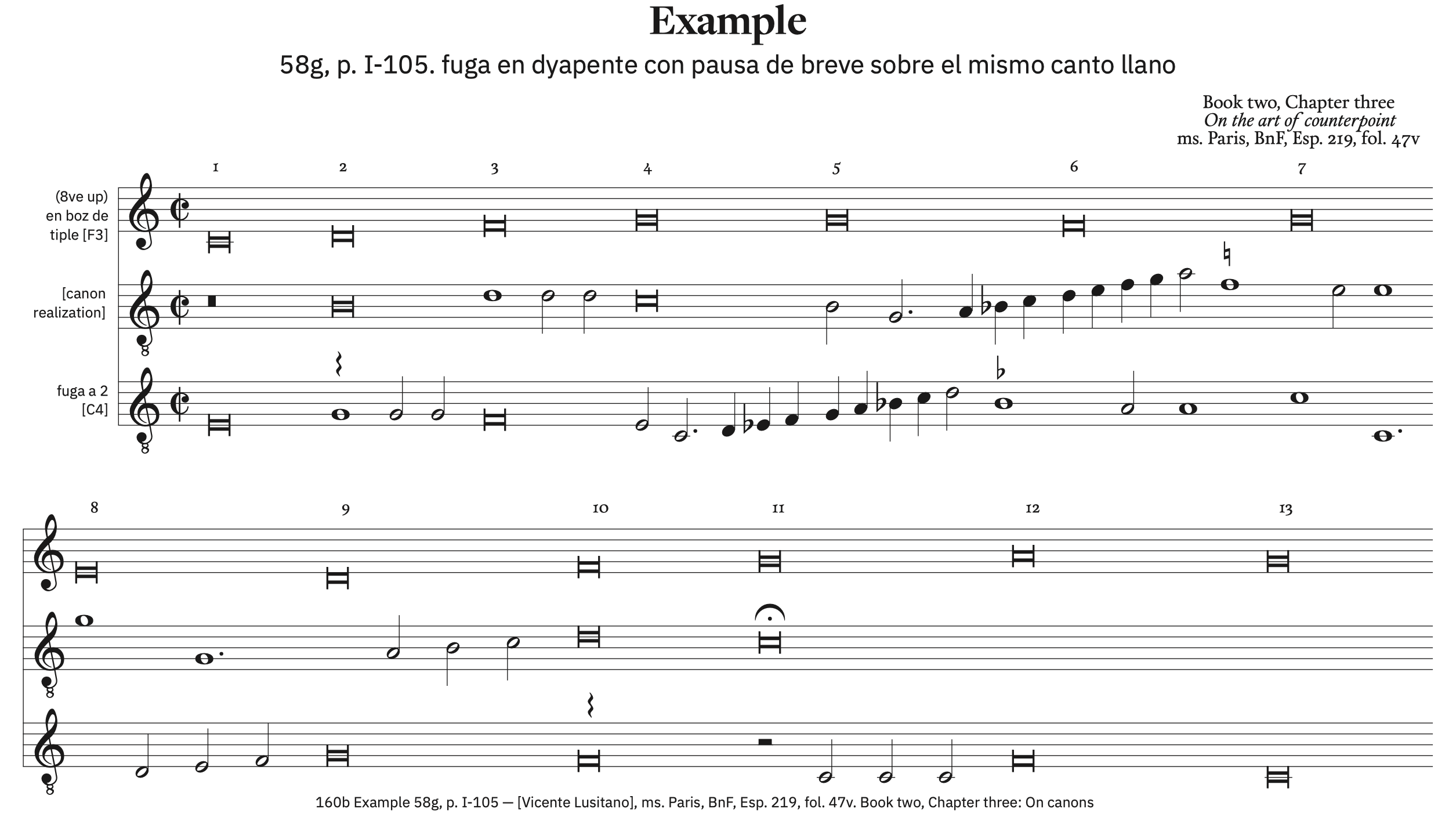 160b Example 58g, p. I-105 &ndash; with ficta and canon resolution